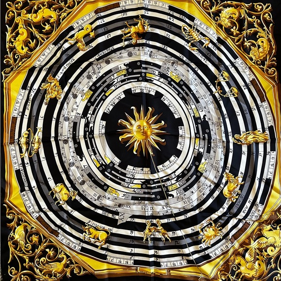 CAMROSE & KROSS Authentic Jackie Kennedy Zodiac Silk Scarf in Original Packaging - Picture 1 of 10